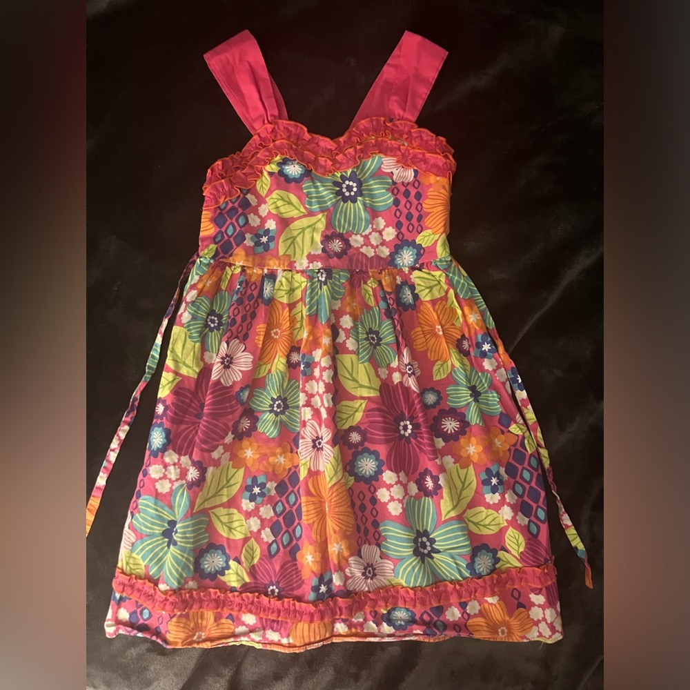 Gorgeous colorful girls sundress-6X